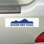 Jackson Hole Wyoming alsjeblieft Bumpersticker (Op auto)