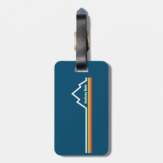 Jackson Hole Wyoming Bagagelabel (Achterkant verticaal)