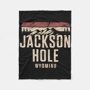 Jackson Hole Wyoming Berg Wandelen Souvenir Cadeau Fleece Deken