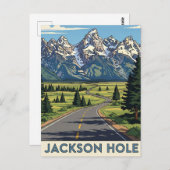 Jackson Hole Wyoming Briefkaart (Voorkant / Achterkant)