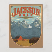 Jackson Hole Wyoming Briefkaart (Voorkant)