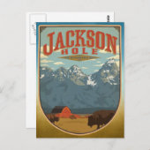 Jackson Hole Wyoming Briefkaart (Voorkant / Achterkant)