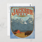 Jackson Hole Wyoming Briefkaart (Voorkant / Achterkant)