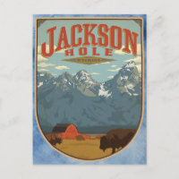 Jackson Hole Wyoming Briefkaart
