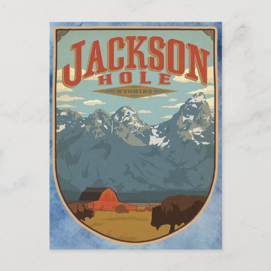 Jackson Hole Wyoming Briefkaart (Voorkant)