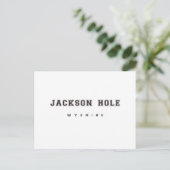 Jackson Hole Wyoming Briefkaart (Staand voorkant)