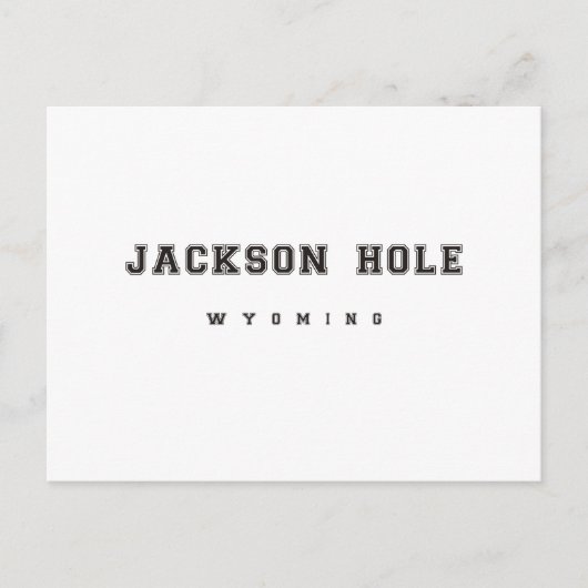 Jackson Hole Wyoming Briefkaart (Voorkant)