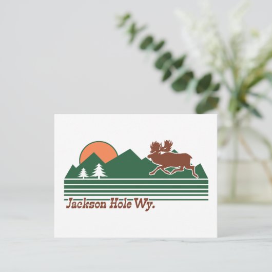Jackson Hole Wyoming Briefkaart (Staand voorkant)