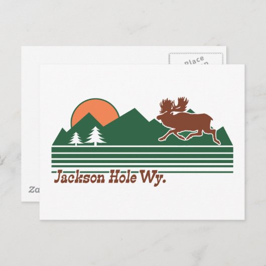 Jackson Hole Wyoming Briefkaart (Voorkant / Achterkant)
