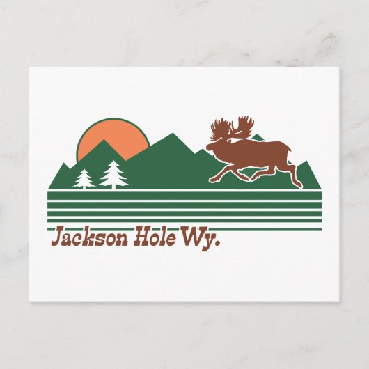 Jackson Hole Wyoming Briefkaart (Voorkant)