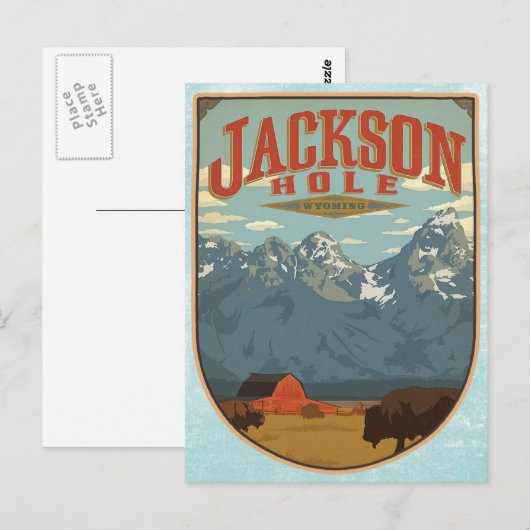 Jackson Hole Wyoming Briefkaart (Voorkant / Achterkant)