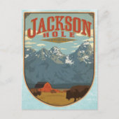 Jackson Hole Wyoming Briefkaart (Voorkant)