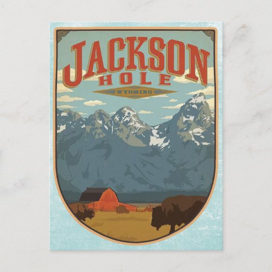 Jackson Hole Wyoming Briefkaart (Voorkant)