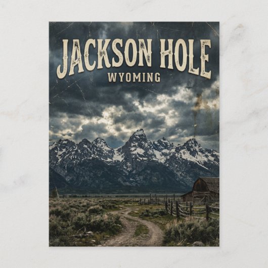 Jackson Hole Wyoming Briefkaart (Voorkant)