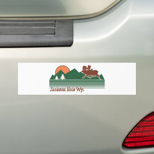 Jackson Hole Wyoming Bumpersticker (Op auto)