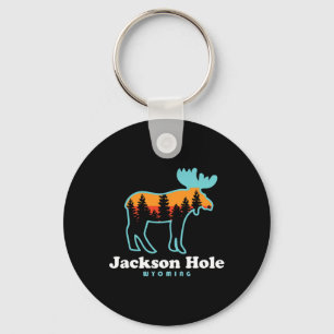 Jackson Hole Wyoming Eland Mountains Grand Tetons Sleutelhanger