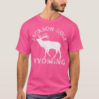 Jackson Hole Wyoming Elk Natuur Wandelen Buitenshu T-shirt