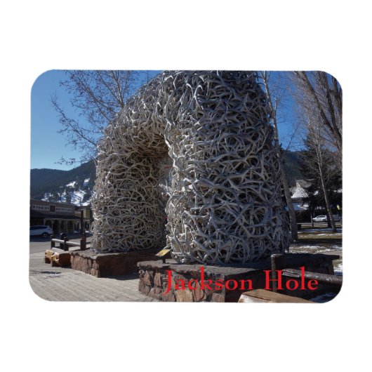 Jackson Hole Wyoming Geweiarches  Magneet (Horizontaal)