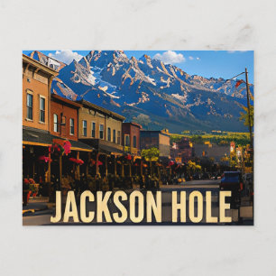 Jackson Hole Wyoming Grand Teton Reis Cadeau Briefkaart