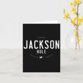 Jackson Hole Wyoming Graphic Distressed  Sn Kaart (Gele Bloem)