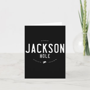 Jackson Hole Wyoming Graphic Distressed  Sn Kaart