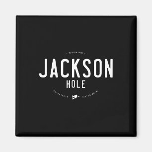 Jackson Hole Wyoming Graphic Distressed Sn Magneet