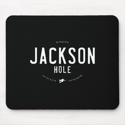 Jackson Hole Wyoming Graphic Distressed  Sn Muismat (Voorkant)