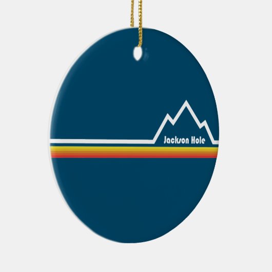 Jackson Hole Wyoming Keramisch Ornament (Rechts)