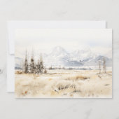 Jackson Hole Wyoming Landscape Rehearsal Dinner Kaart (Achterkant)