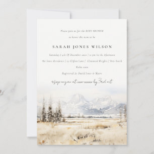 Jackson Hole Wyoming Landschap Baby Shower Kaart