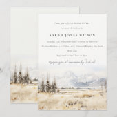 Jackson Hole Wyoming Landschap Bruiloft Feest Kaart (Voorkant / Achterkant)