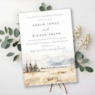 Jackson Hole Wyoming Landschap Bruiloft Jubileum Kaart