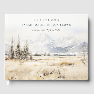 Jackson Hole Wyoming Landschap Oefen Diner Gastenboek