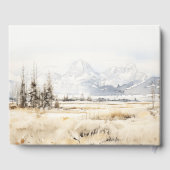 Jackson Hole Wyoming Landschaps Dinner Gastenboek (Achterkant)