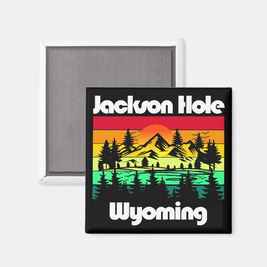 Jackson Hole Wyoming Magneet (Voorkant / Achterkant)