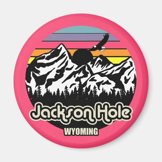 Jackson Hole Wyoming Magneet (Voorkant)