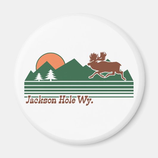 Jackson Hole Wyoming Magneet (Voorkant)