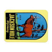 Jackson Hole, Wyoming Magnet Magneet (Horizontaal)