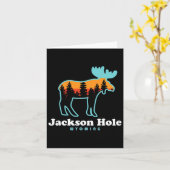 Jackson Hole Wyoming Moose Mountains Grand Tetons Kaart (Gele Bloem)