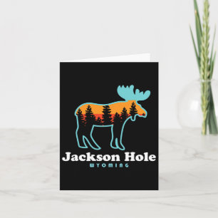 Jackson Hole Wyoming Moose Mountains Grand Tetons Kaart