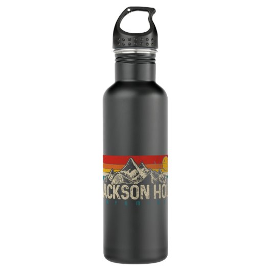 Jackson Hole Wyoming  Mountains Pride Gift Waterfles (Voorkant)