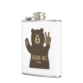 Jackson Hole Wyoming Peace Beer Heupfles (Links)