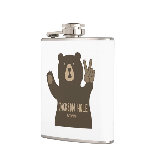 Jackson Hole Wyoming Peace Beer Heupfles (Links)