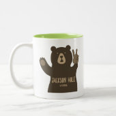 Jackson Hole Wyoming Peace Beer Tweekleurige Koffiemok (Links)