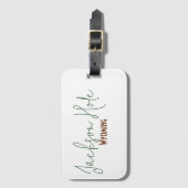 Jackson Hole, Wyoming Reis Souvenir Bagagelabel (Voorkant (verticaal))