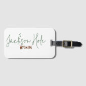 Jackson Hole, Wyoming Reis Souvenir Bagagelabel (Voorkant (horizontaal))