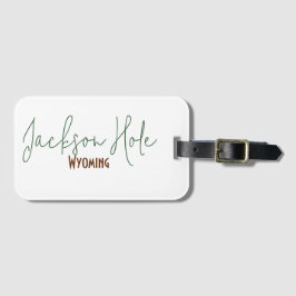 Jackson Hole, Wyoming Reis Souvenir Bagagelabel