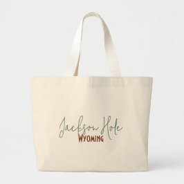 Jackson Hole, Wyoming Reis Souvenir Grote Tote Bag