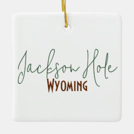 Jackson Hole, Wyoming Reis Souvenir Keramisch Ornament