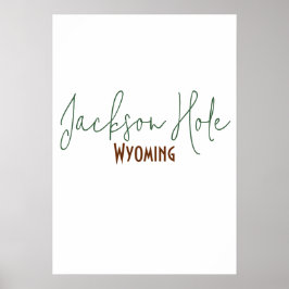 Jackson Hole, Wyoming Reis Souvenir Poster